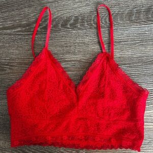 Abound Red Lace Bralette